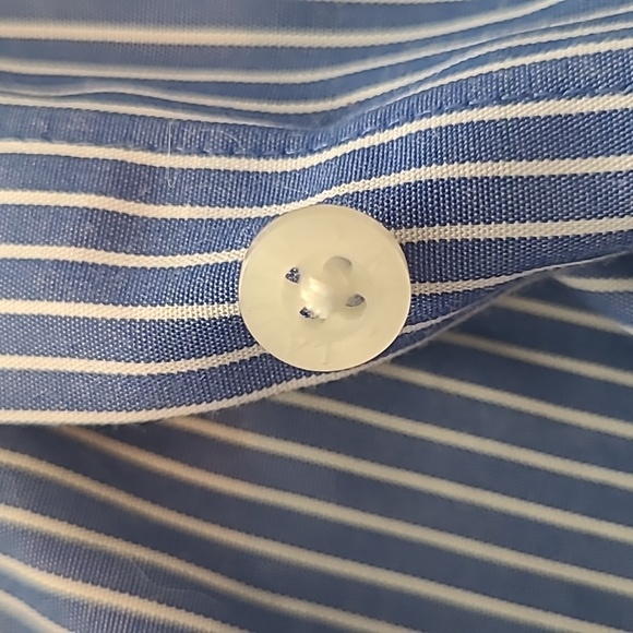 Lauren Ralph Lauren blue white button up S - Picture 4 of 5